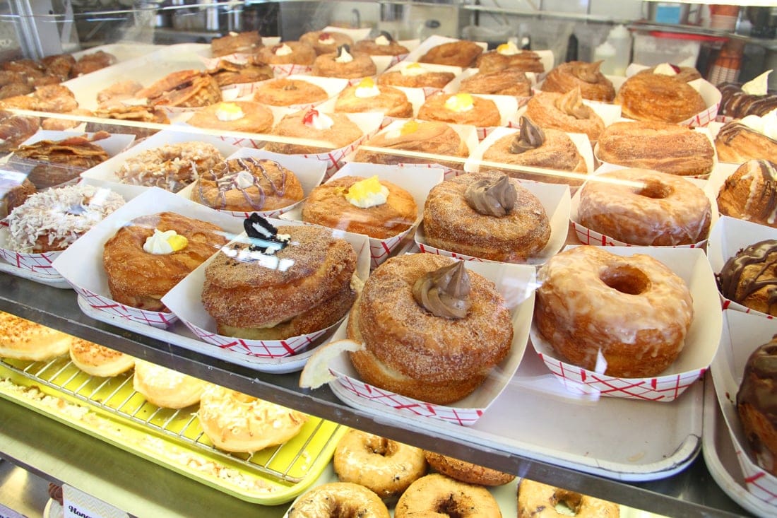 DK's Donuts offers a wide variety of DK's Double-Decker-O-Nuts. (Daniel Archuleta daniela@www.smdp.com)