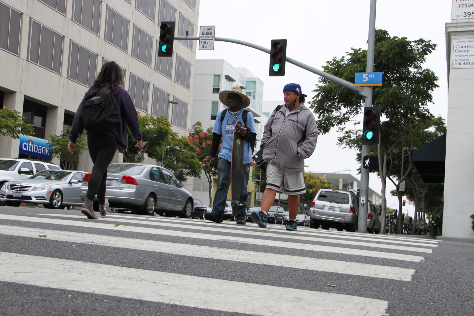 The City Council is being asked to spend $455,000 to make sure crosswalks like this one on Fifth Street are highly visible. (Kevin Herrera kevinh@www.smdp.com)