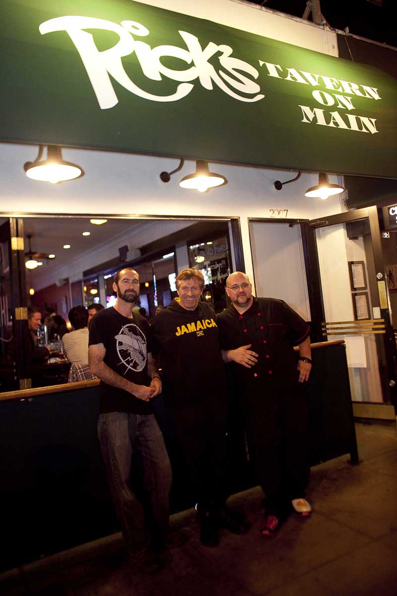 (From L to R) Rick's Tavern on Main is lead by general manager Bob Linster, owner Howard Alpert, and executive chef Chris Morrison. (Brandon Wise brandonw@www.smdp.com)