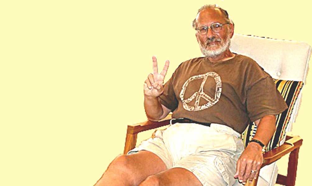 KICKING BACK: Jerry Rubin celebrates his 70th birthday Dec. 11 at Rusty's Surf Ranch on the Santa Monica Pier. (Photo courtesy Martin Rubin)