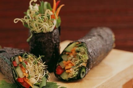 The Euphoria Loves Rawvolution cafe is helmed by raw-food gurus Janabai and Matt Amdsen, whose dedication to serving the highest quality food fuels the bodies of overextended Santa Monicans. Their organic, local, seasonal, wheat-, soy-, and gluten-free vegan menu pleases even the pickiest of palates. (Photo courtesy wwwgatheringgreen.com)