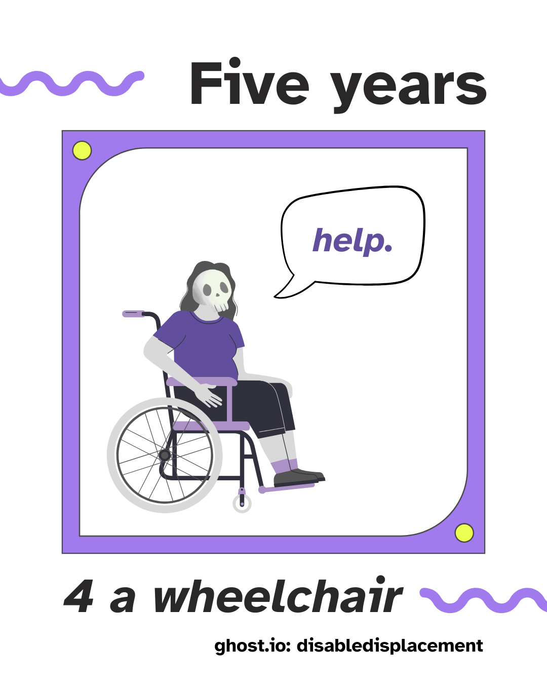 5 years for a wheelchair