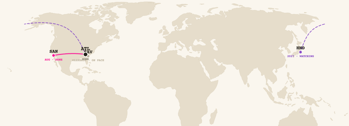 First Officer route network