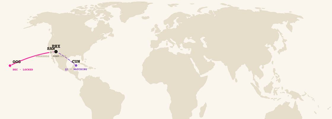 First Officer route network