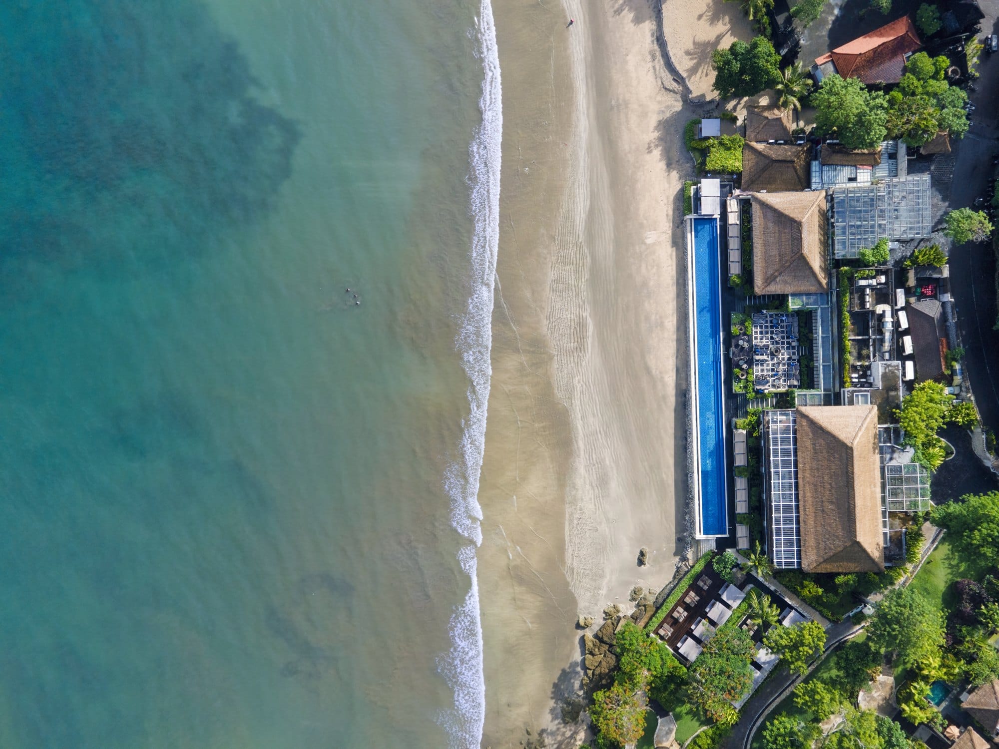 Aerial view of Jimbaran beach