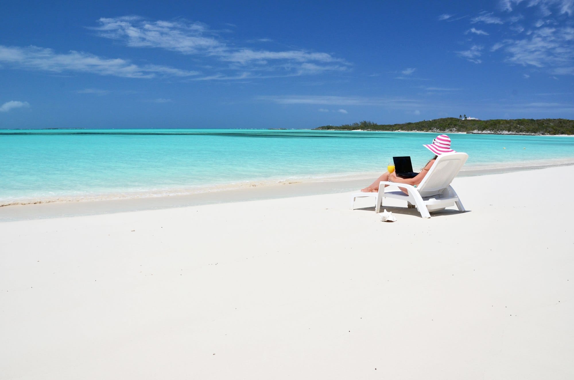 Beach Scene, Exuma, Bahamas