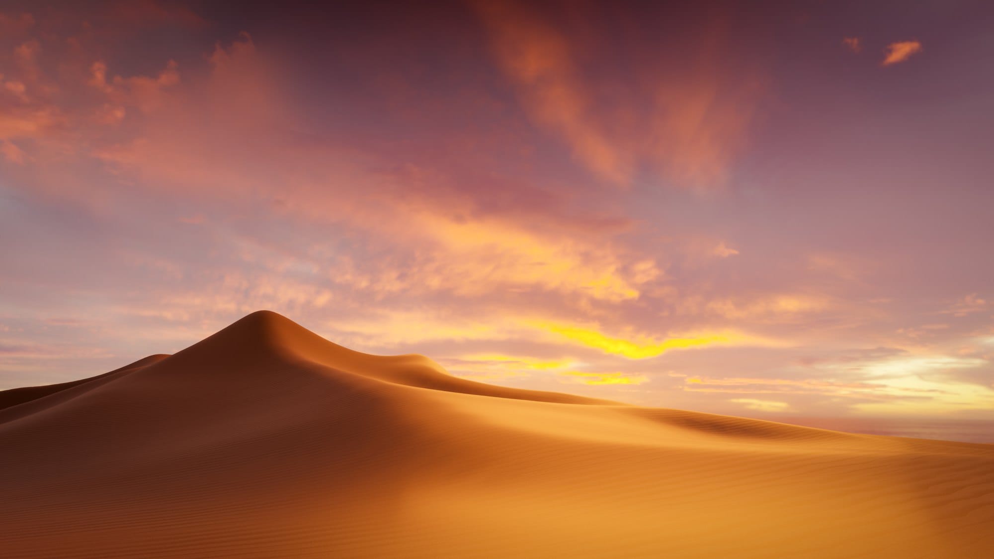 Desert dune sunset