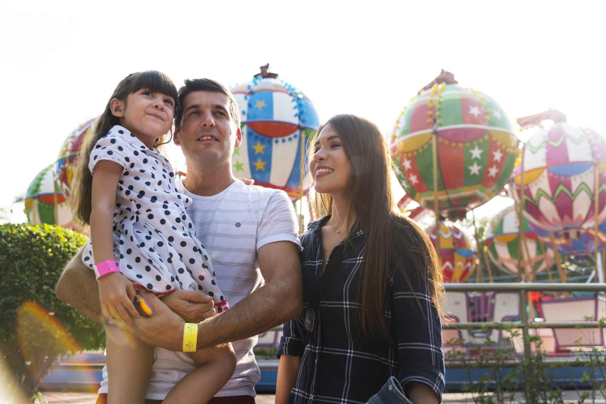 Family Holiday Vacation Amusement Park Togetherness