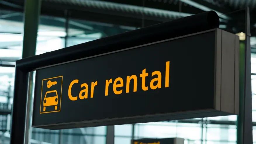 Car Rental Sign