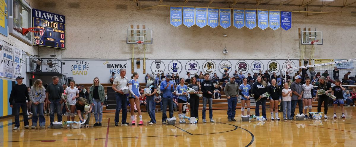 Hawks Honor Five Seniors with Sweep of Rival Fort Benton on Senior Night