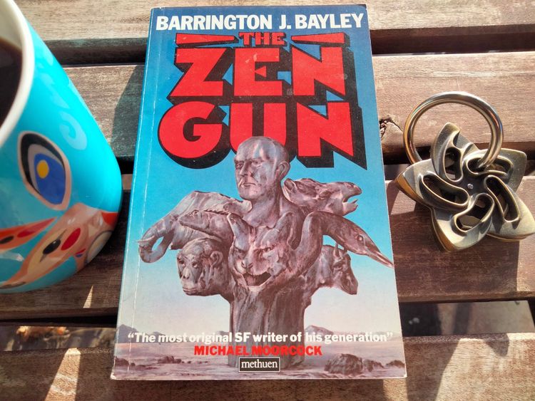 book cover depicting a stone bust of a human head surrounded by animal heads