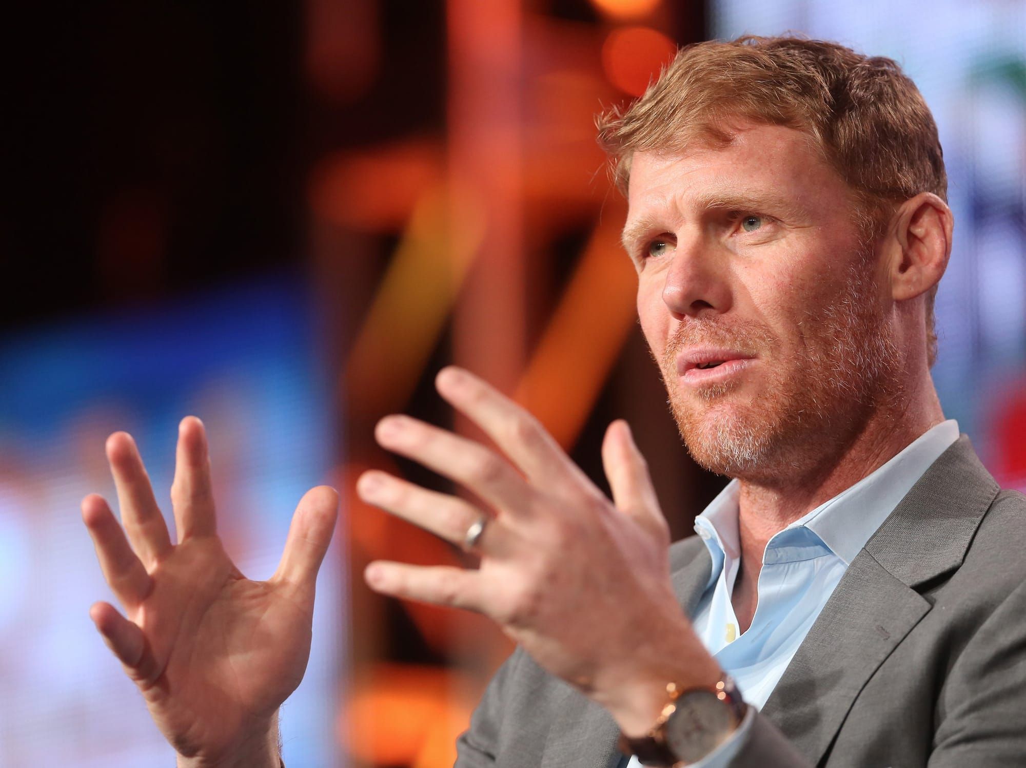 Someone Hit Alexi Lalas In The Face With A Piece Heavy Mining Equipment