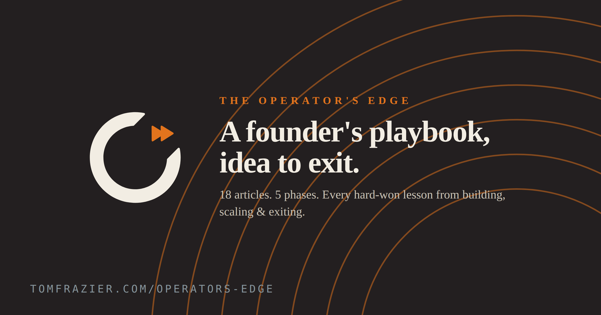 Operator's Edge by Tom Frazier - social share