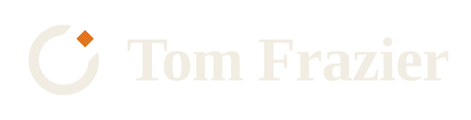 Tom Frazier logo, light