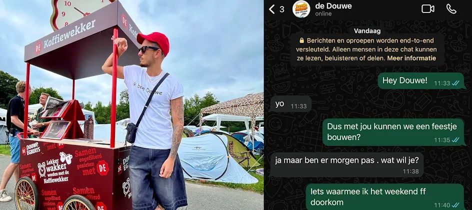 Douwe Egberts zet in op jongeren met opvallende activatie met influencers op Lowlands