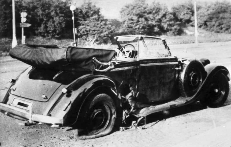 Heydrich's car after his assassination