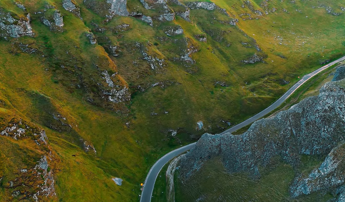Is this Britain’s Most Beautiful Road? Winnats Pass by Drone