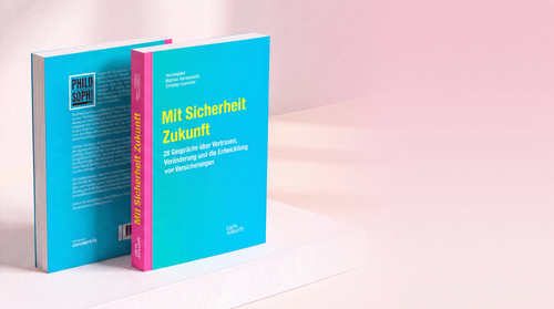 Zwei Ausgaben des neuen Buches "Mit Sicherheit Zukunft"