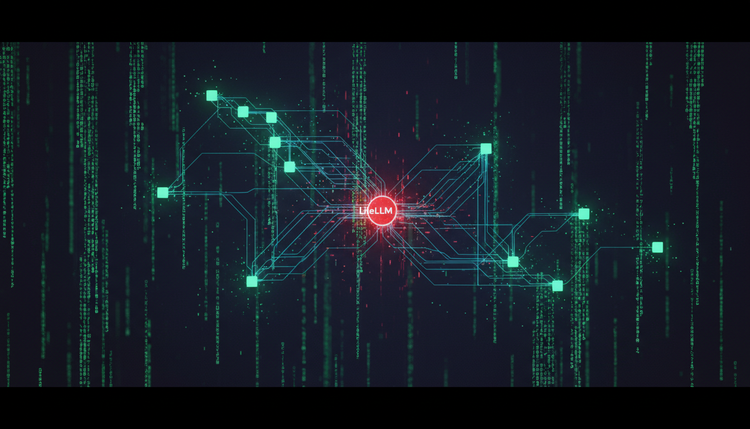 Visualization of a compromised package in a software supply chain network with interconnected nodes and security breach indicators