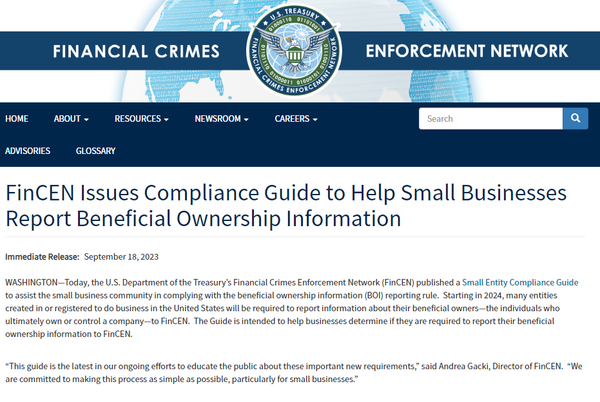 US Beneficial Ownership Information Reporting Rule and Implications for Switzerland and EU