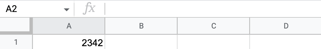 result of the Absolute function in google sheets
