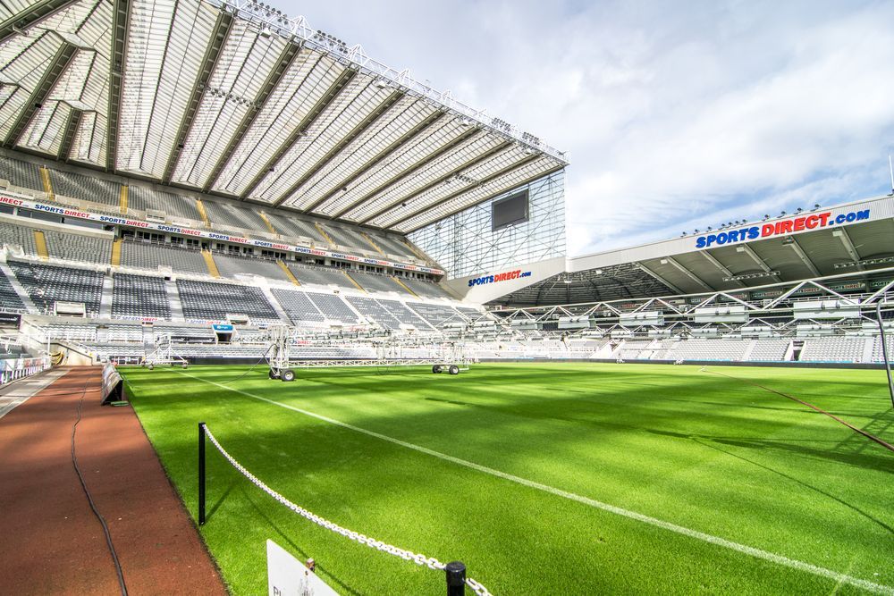 Newcastle United Stadium at St. James Park