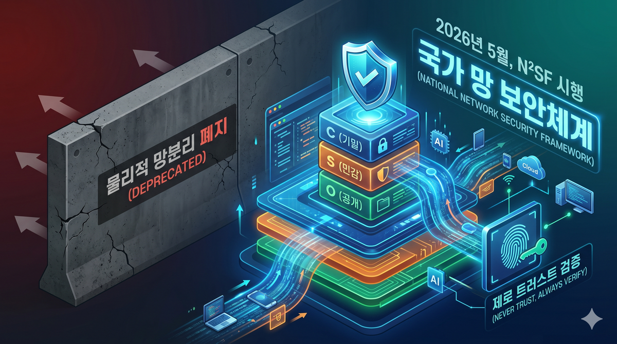 물리적 망분리의 종언, CSO 데이터 등급제와 N²SF의 시대가 열리다