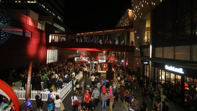 Opening celebrations for the new Wollongong Central project. Photo: Robert Peet, Illawarra Mercury