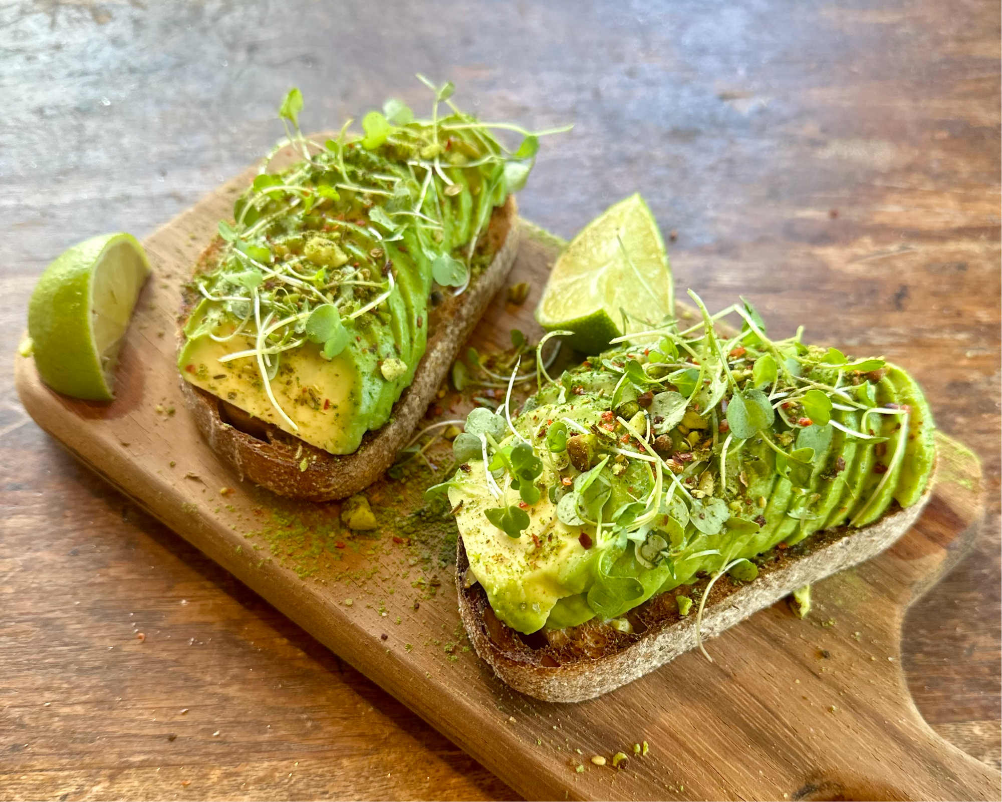 Avocado Toast with Matcha Dukkah