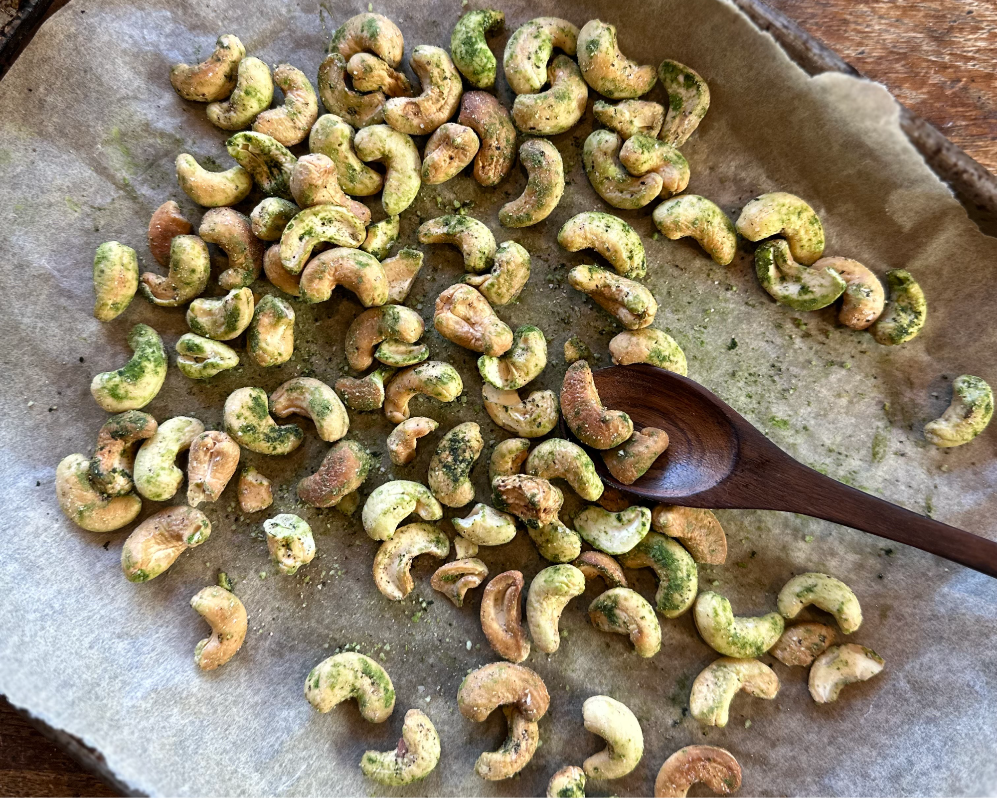 Matcha Salt and Pepper Cashews