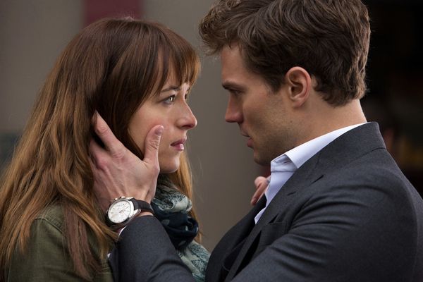 The film's leading cast members, Dakota Johnson and Jamie Dornan. Credit: Focus Features