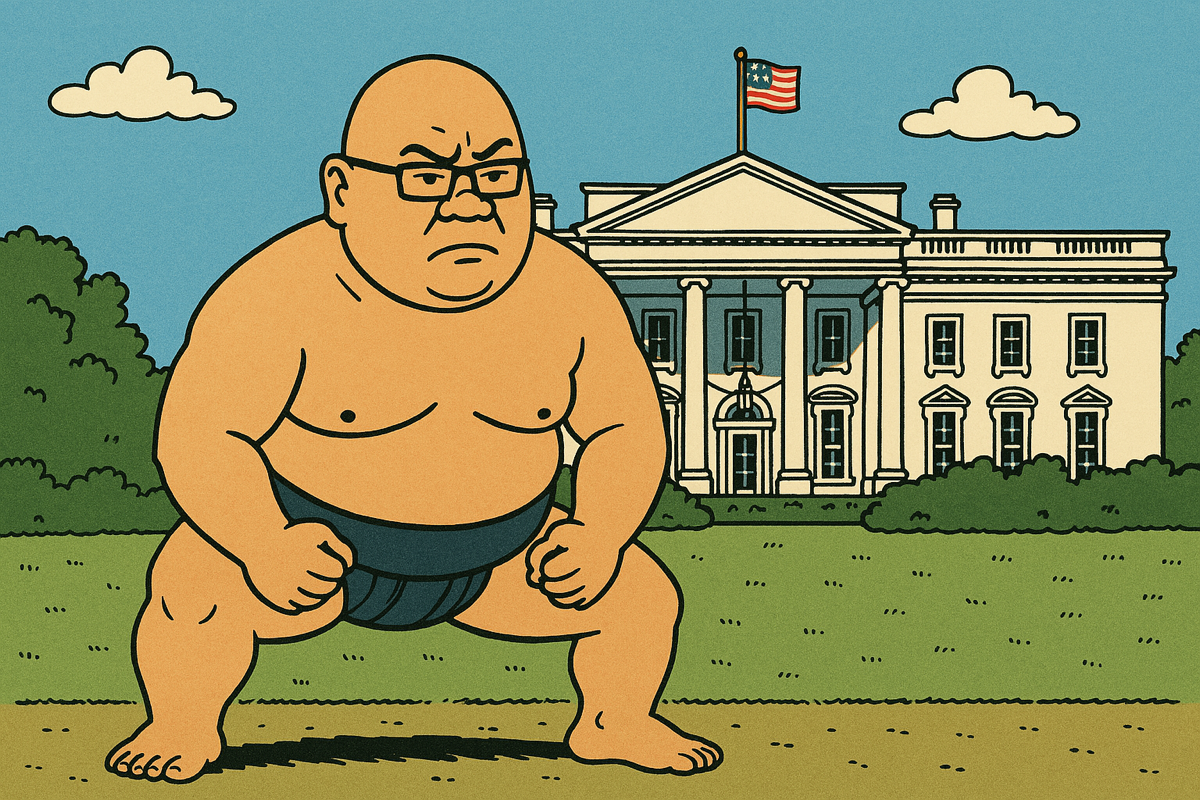 Trumps sumobryder er altid aggressiv