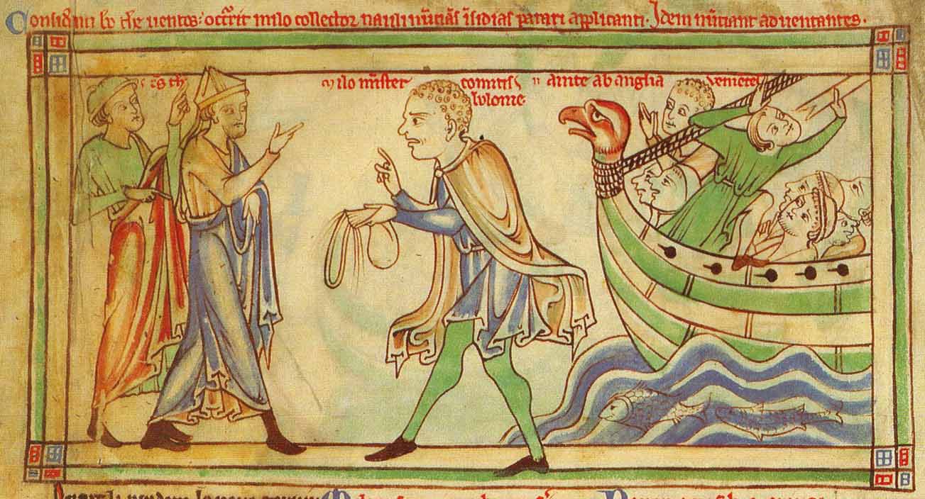 Becket Sailing for England