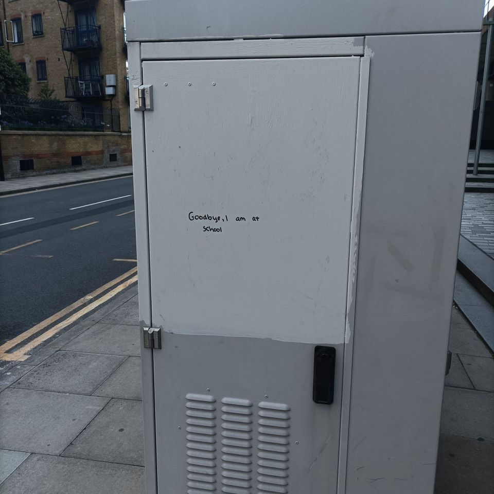 Goodbye, I Am At School