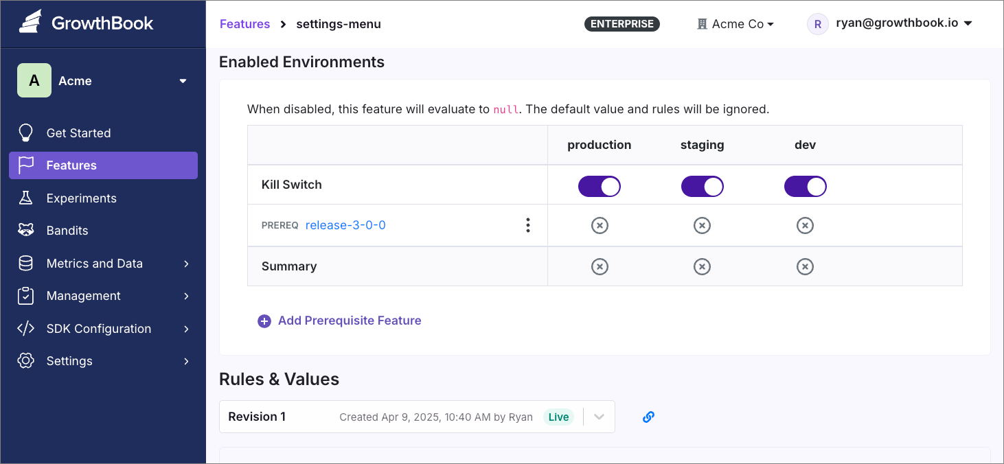 release-3-0-0 flag set as a prerequisite for the settings-menu flag