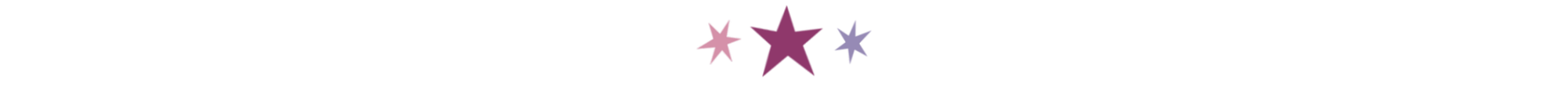 Three small colored stars, serving as a divider