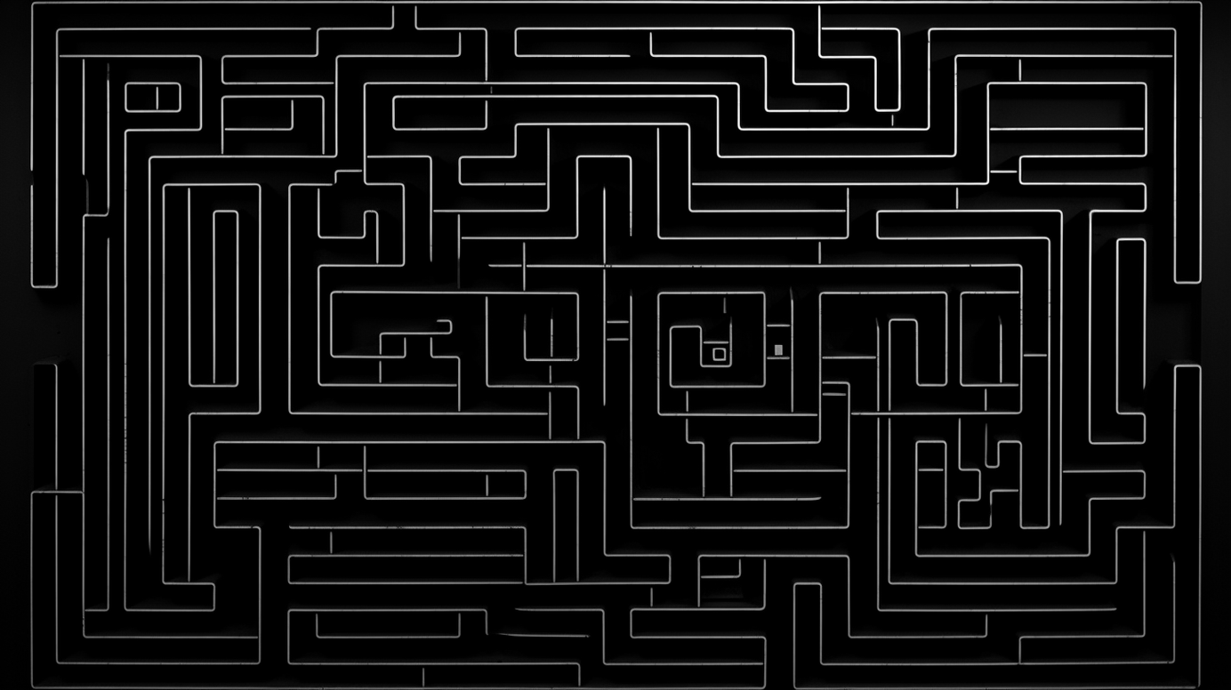 Incompressible dark maze