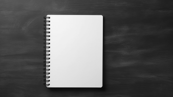 blank notebook waiting to be filled with a business plan