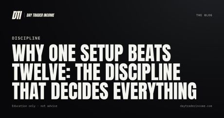 Why one setup beats twelve: the discipline that decides everything