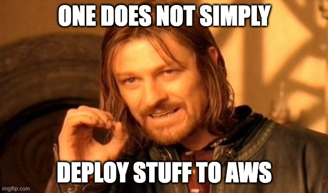 Meme image: Boromir meme of one does not simply walk into Mordor