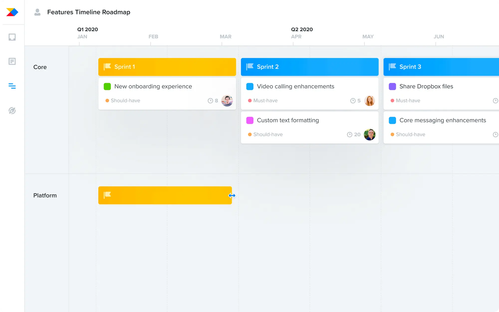 Productboards product illustration.