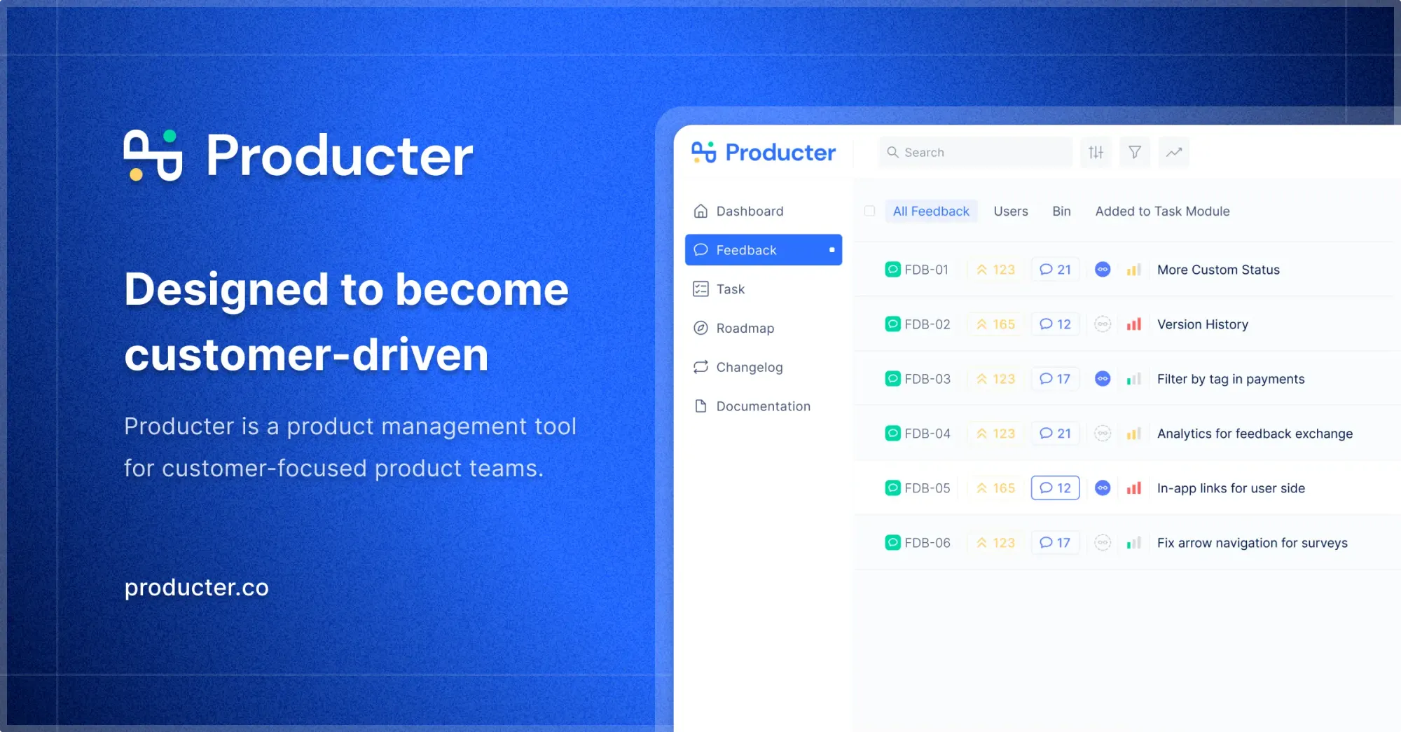 Producters product illustration.