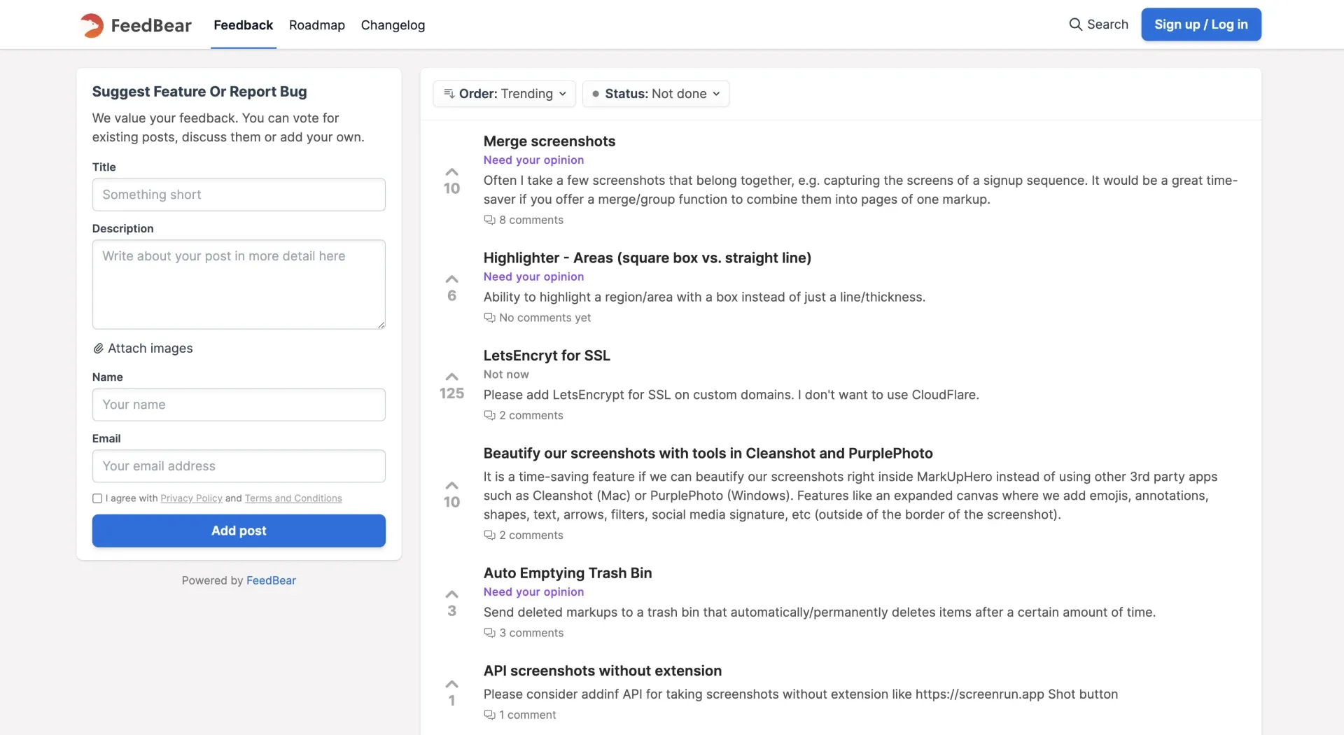 Feedbear product illustration.