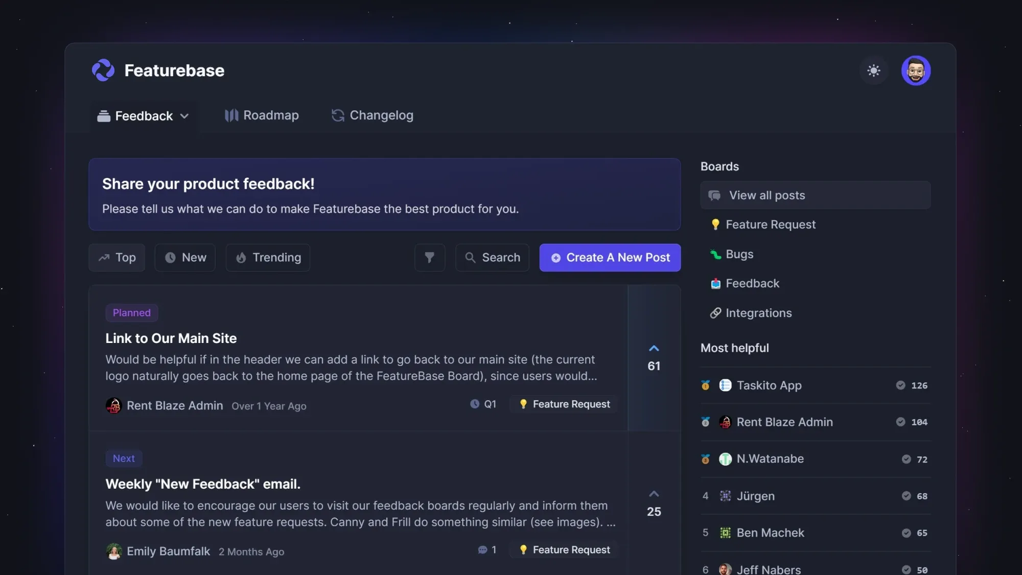 Featurebase's product illustration.