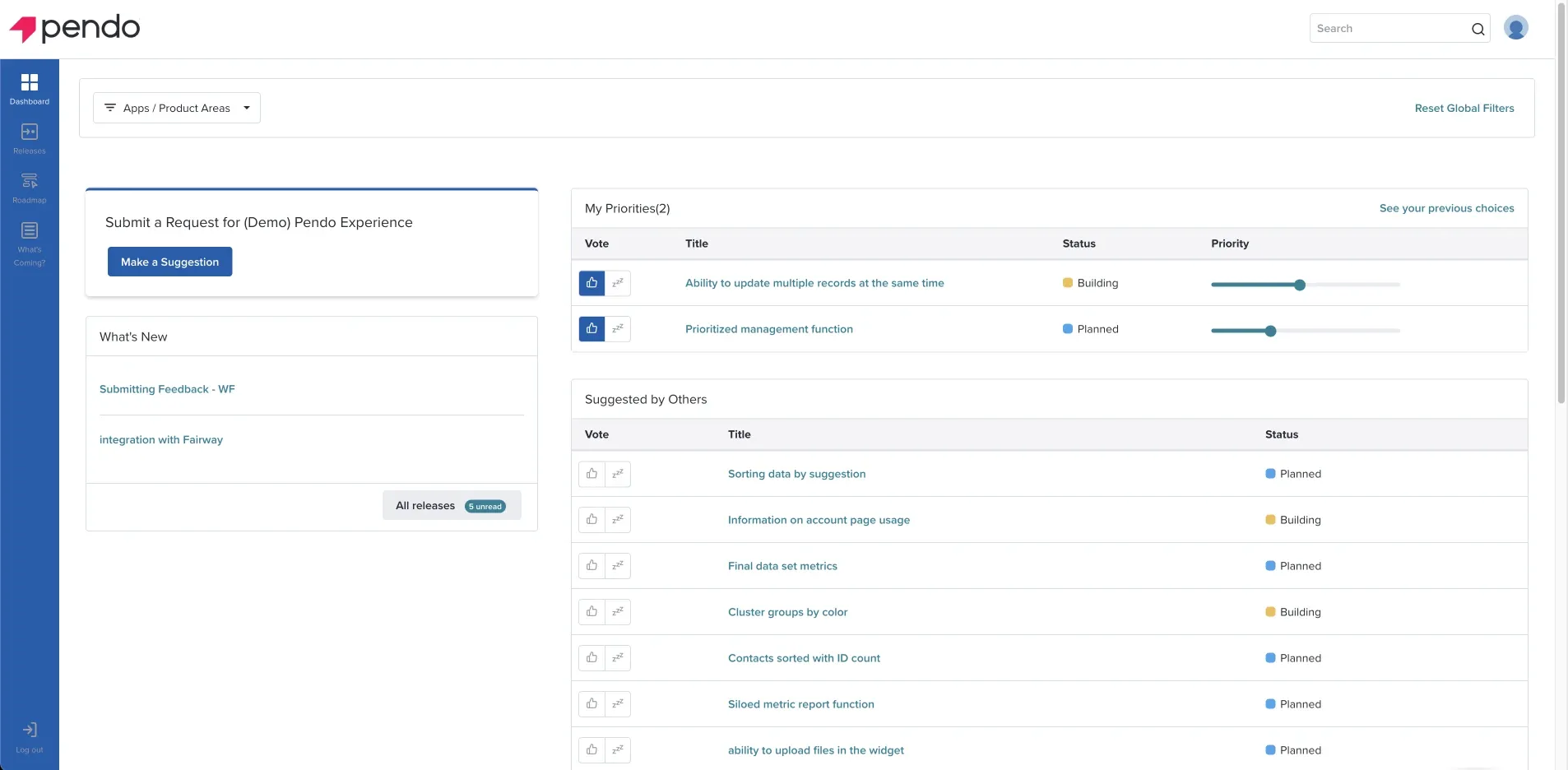 Pendo product illustration.