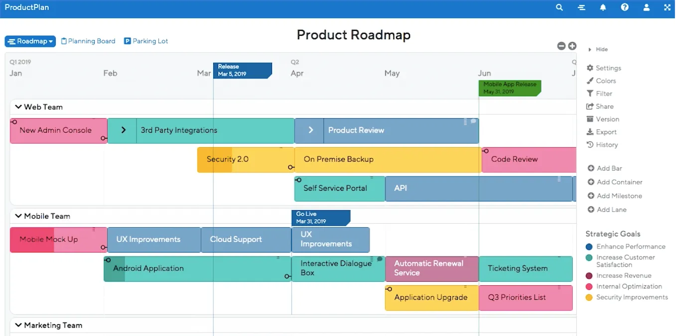 ProductPlan's roadmap product illustration.
