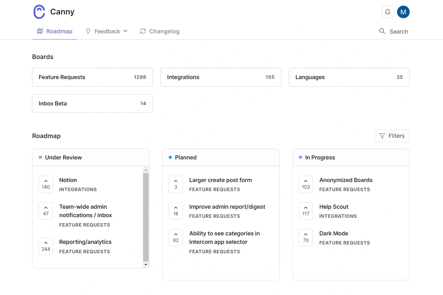 Canny's product illustration.