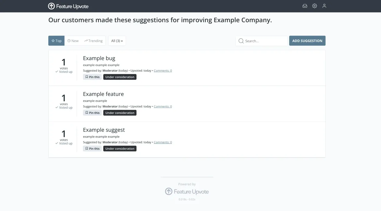 Feature Upvote's product illustration.