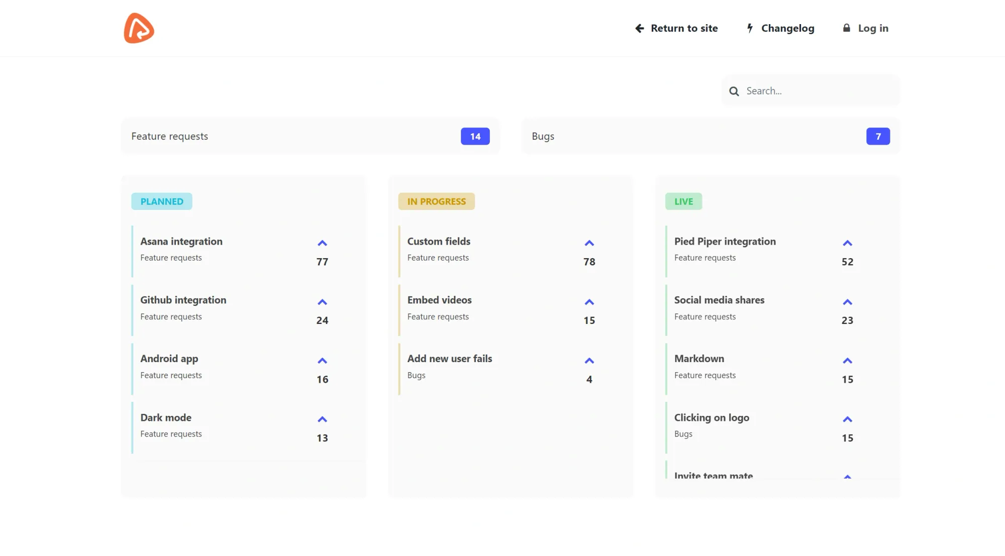 Upvoty product illustration.