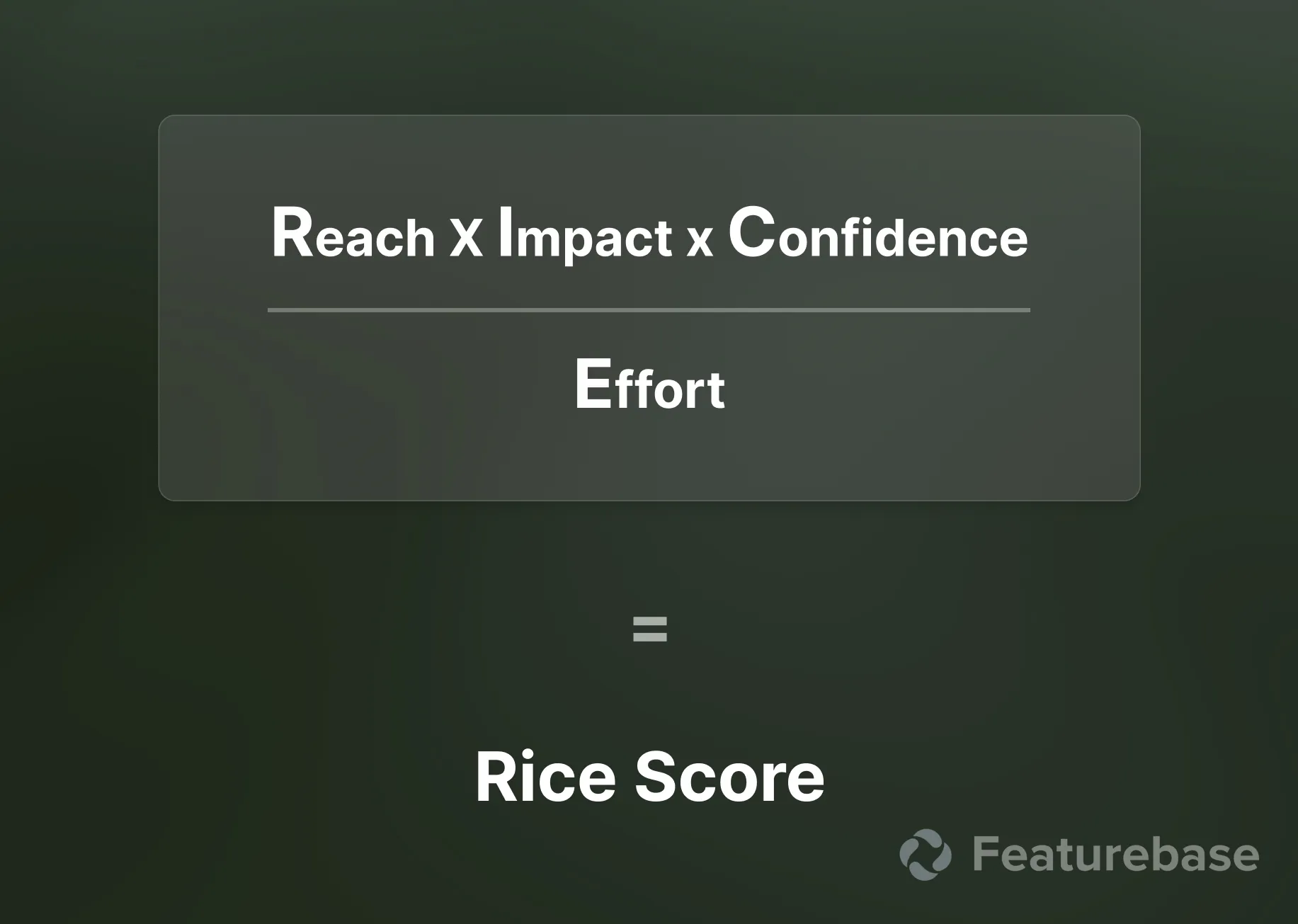 Rice score forumla